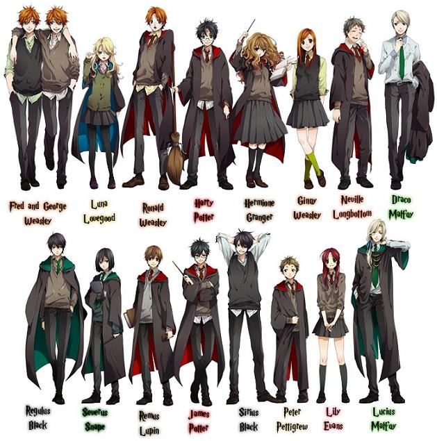 Harry Potter Cartoon Characters